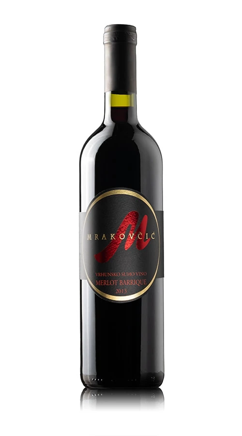 Vrhunsko crveno vino Merlot Barrique